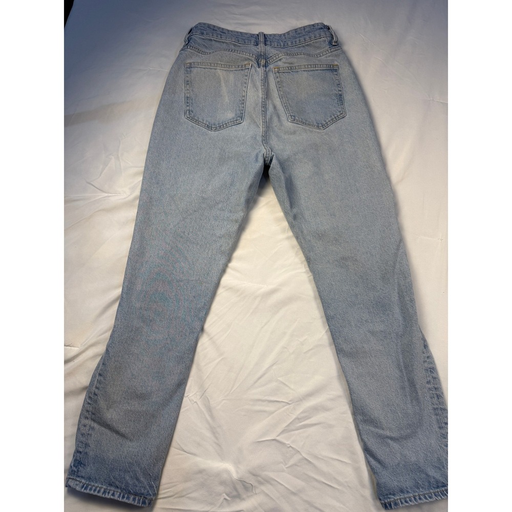 H&M Light Wash‎ Denim Jeans High Rise Straight Leg Womens Size 6 - Picture 5 of 5